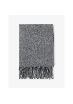Womens Whistles Fringed Wool Blanket Scarf