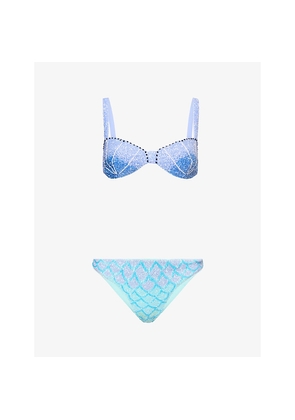 Womens Disney x Oceanus Beaded Bikini Set