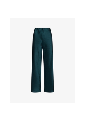 Womens Vince Fluid Satin Wide-Leg Trousers