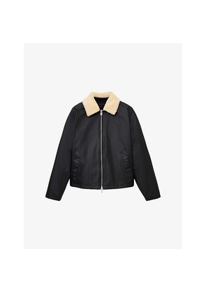Mens Allsaints Boston Sherpa-Collar Cotton Jacket