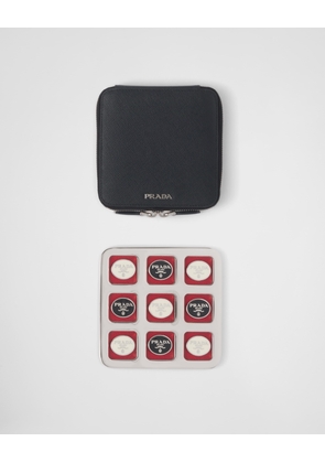 Saffiano leather Tic-Tac-Toe Set