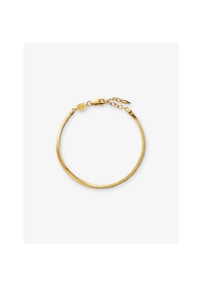 Womens Lucy Williams x Missoma Square 18ct Gold-Vermeil Plated 925 Sterling Silver Snake Bracelet
