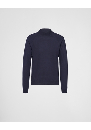 Worsted wool turtleneck sweater
