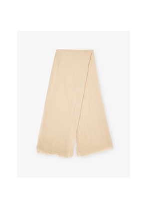 Womens Rick Owens Sandy Mega Modal and Linen-Blend Scarf