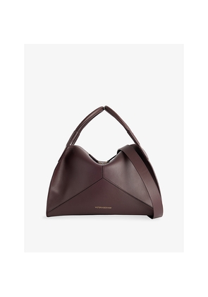 Womens Victoria Beckham Plié Leather Tote Bag