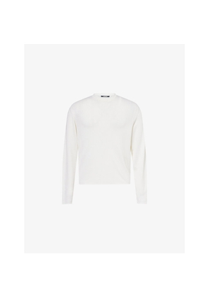 Mens Jacquemus La Maille Romarin Long-Sleeve Knitted Merino-Wool and Silk Top
