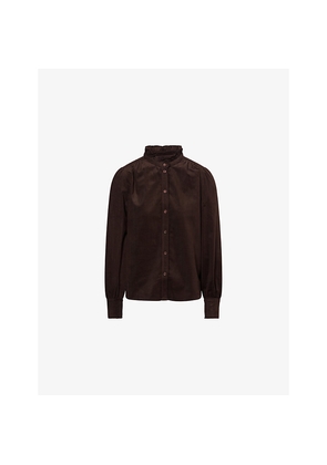 Womens Me And Em Super Soft Micro Corduroy Blouse