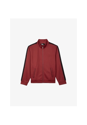 Mens The Kooples Logo-Embroidery Woven Track Jacket