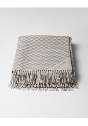 Symbole Double cashmere and wool throw