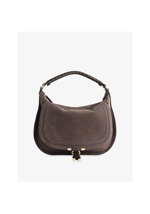 Womens Chloe Marcie Hobo Large Suede Top-Handle Bag