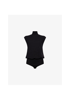 Womens Reformation Emmeline Roll-Neck Knit Bodysuit