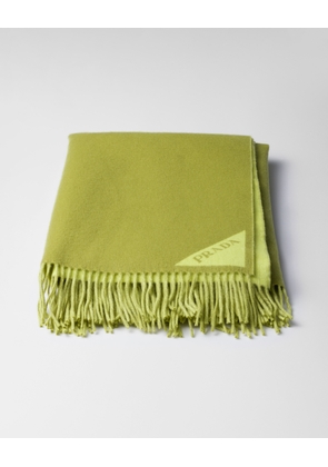 Light jacquard wool and cashmere plaid