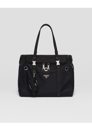 Re-Nylon and Saffiano leather pet bag