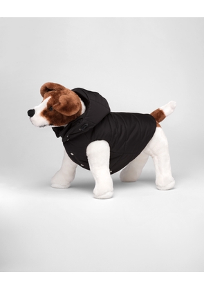 Re-Nylon puffer dog coat with hood
