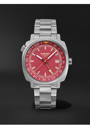 BAMFORD LONDON - GMT Automatic 40mm Stainless Steel Watch, Ref. No. GMSTCR.G1ST - Men - Red