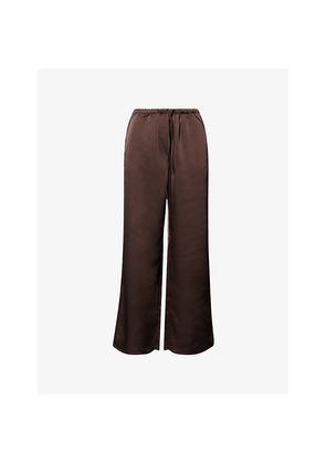 Womens Pretty Lavish Breya Wide-Leg Woven Trousers