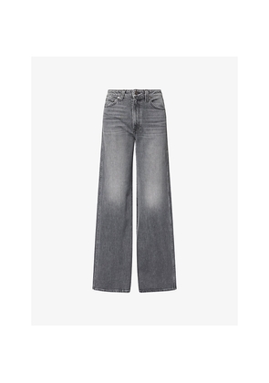 Womens Khaite Dane Wide-Leg Denim Jeans