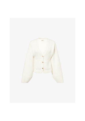 Womens Khaite Scarlet V-Neck Cashmere Cardigan