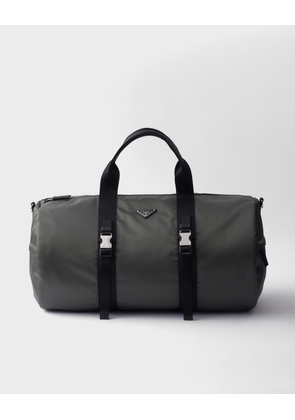 Re-Nylon and Saffiano leather duffle bag