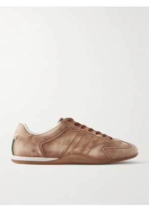 Gucci - Rochelle Leather Sneakers - Men - Neutrals - UK 8
