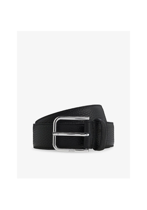 Mens Boss Pin-Buckle Leather Belt