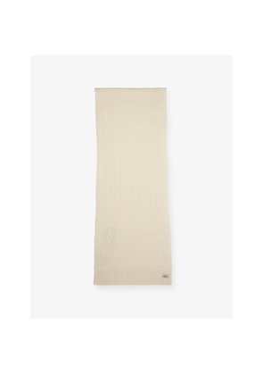 Mens Percival Melville Cable-Knit Wool-Blend Scarf