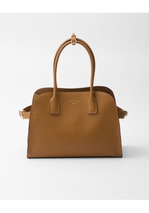 Medium leather tote bag