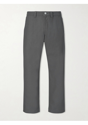 Stone Island - Straight-Leg Organic Cotton Trousers - Men - Gray - UK/US 28