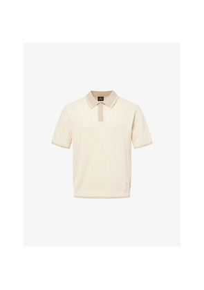 Mens PS by Paul Smith Jacquard Knit Cotton Polo Shirt