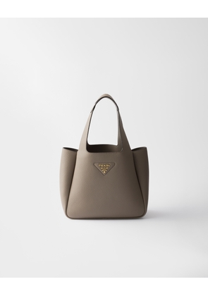 Small leather tote bag