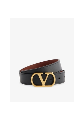 Womens Valentino Garavani Vlogo Signature Reversible Leather Belt