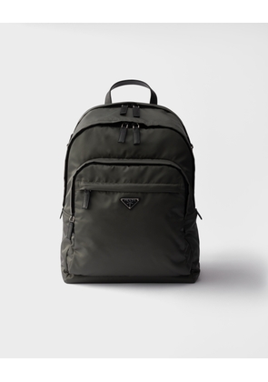 Re-Nylon and Saffiano leather backpack