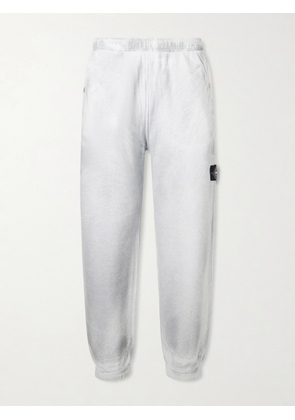 Stone Island - Tapered Logo-Appliquéd Reflective Cotton-Jersey Sweatpants - Men - Gray - S