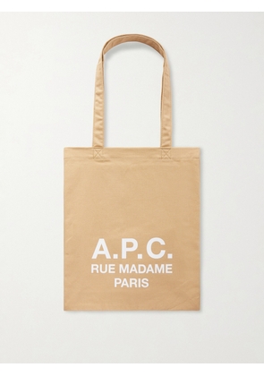 A.P.C. - Lou Rue Madame 2.0 Logo-Print Canvas Tote Bag - Men - Neutrals