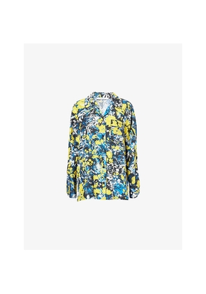 Womens Givenchy Floral-Print Pyjama-Style Woven Shirt