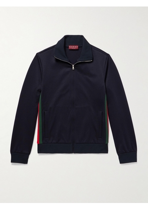 Gucci - Striped Jersey Track Jacket - Men - Blue - S