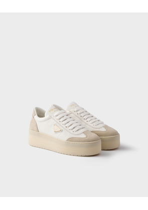 Downtown Bold nappa leather and suede sneakers