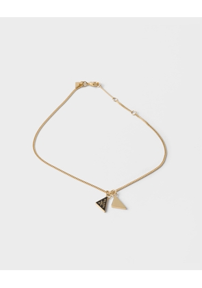 Enameled metal necklace