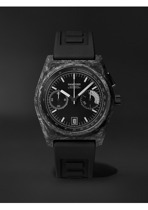 BAMFORD LONDON - B347 Carbon Predator Automatic Chronograph 41.5mm Carbon Fibre and Rubber Watch, Ref. No. B3CABL.B2RUBL - Men - Black