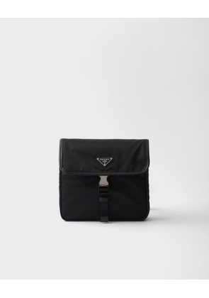 Re-Nylon and Saffiano leather shoulder bag