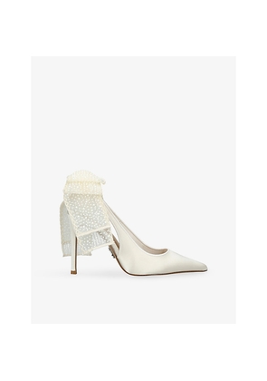 Womens Steve Madden Teacup Satin Courts