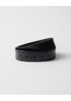 Leather belt strap
