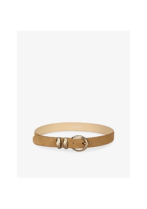 Womens Sandro Buckle Suede Belt