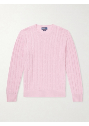 Polo Ralph Lauren - Cable-Knit Cashmere Sweater - Men - Pink - S