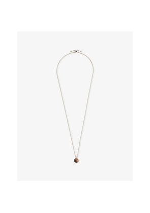 Womens Plow Gemstone Pendant Sterling-Silver Necklace