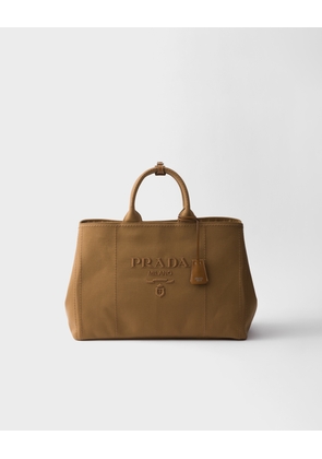 Prada Jardinière extra-large cotton canvas tote bag