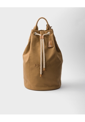 Canvas drawstring duffle bag
