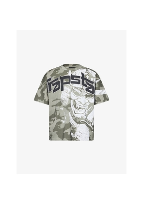 Mens Trapstar Samurai Camo-Print Cotton T-Shirt