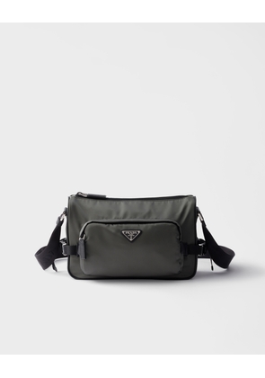 Medium Re-Nylon and Saffiano leather shoulder bag