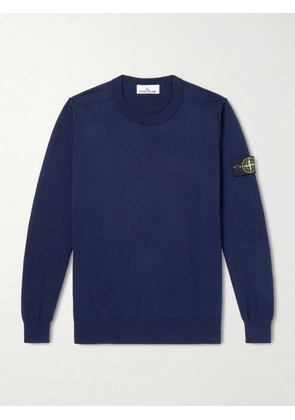 Stone Island - Logo-Appliquéd Cotton Sweater - Men - Blue - S